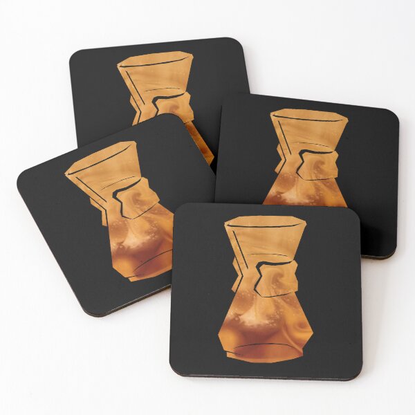 Item preview, Great coffee brewers: Chemex - black background designed and sold by Theokotos.