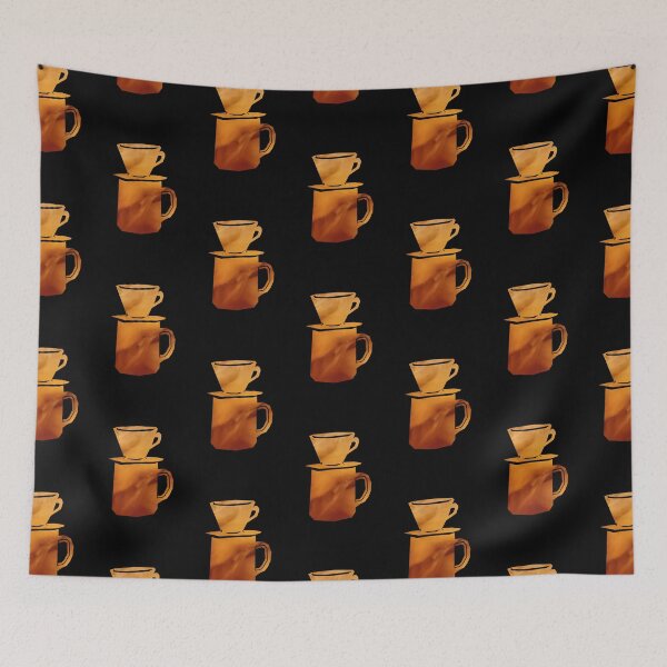 Item preview, Great coffee brewers: V60 Pour Over - black background designed and sold by Theokotos.