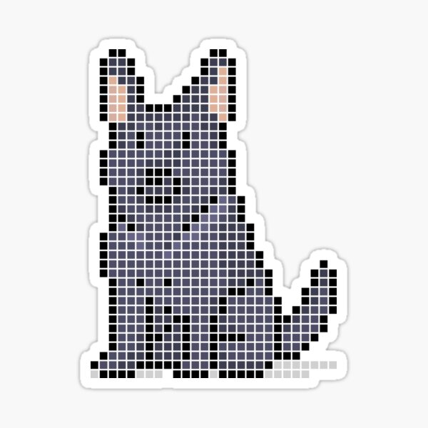 Item preview, Pixeled german shepherd (black) designed and sold by Brain Fart Buffet.