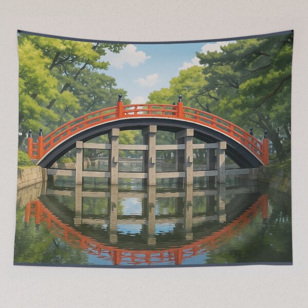 Item preview, Sorihashi bridge of Sumiyoshi Taisha shrine designed and sold by Takeda-art.