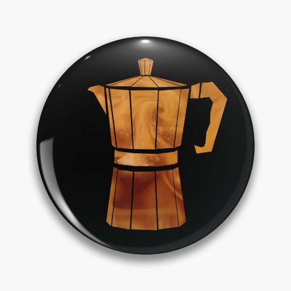Item preview, Great coffee brewers: Moka Pot - black background designed and sold by Theokotos.