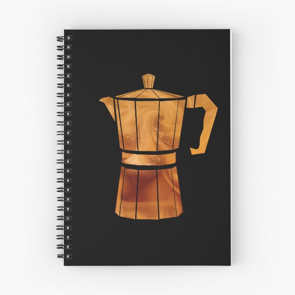 Item preview, Great coffee brewers: Moka Pot - black background designed and sold by Theokotos.
