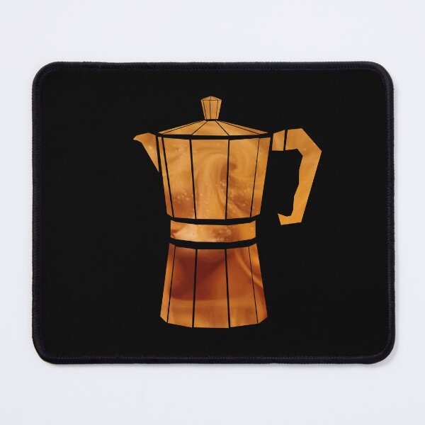 Item preview, Great coffee brewers: Moka Pot - black background designed and sold by Theokotos.