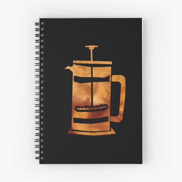Item preview, Great coffee brewers: French Press - black background designed and sold by Theokotos.