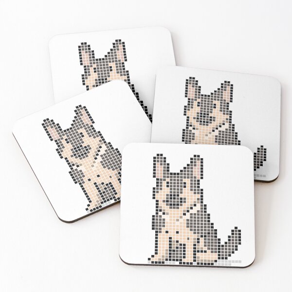 Artikelvorschau, Gepixelter Deutscher Schäferhund (Zobel) entworfen und verkauft von Brain Fart Buffet.