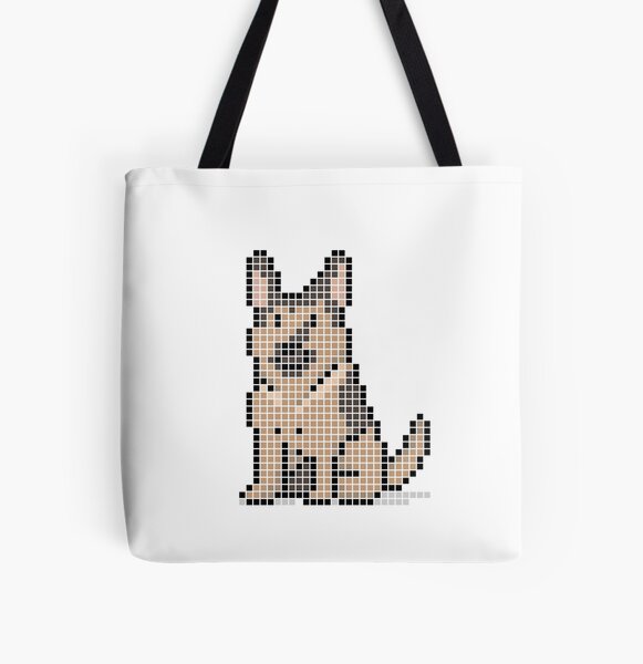 Item preview, Pixeled german shepherd (black / tan) designed and sold by Brain Fart Buffet.