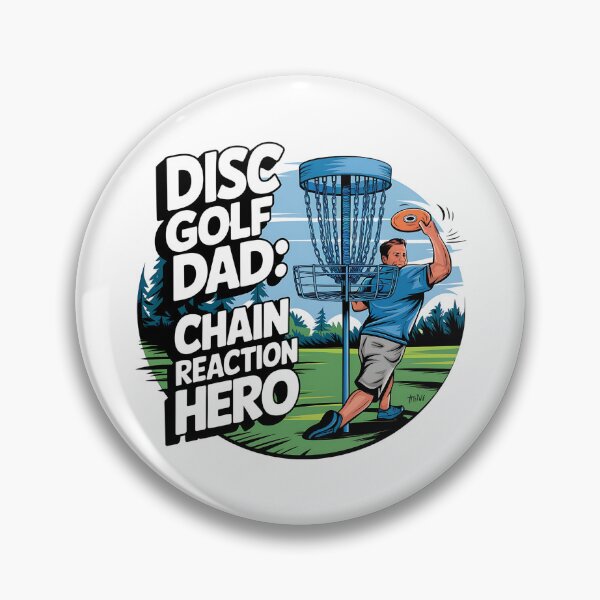 Item preview, Disc Golf Dad Shirt – Chain Reaction Hero | Funny Father’s Day Disc Golf  designed and sold by CuteDesignables.