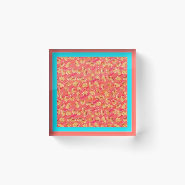 Item preview, Watercolor Painted Flowers with Diagonal Accents designed and sold by lulo-pez-art.
