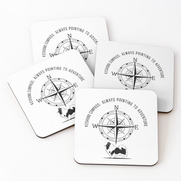 Item preview, Keeshond Compass – Always Pointing to Adventure | Dog Lover Gift for Keeshond Owners designed and sold by CuteDesignables.