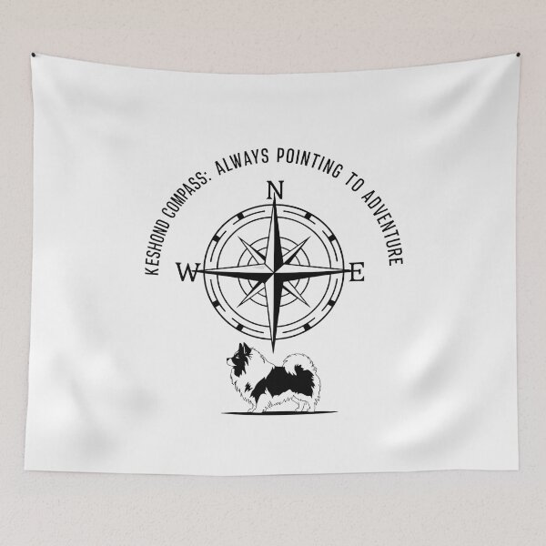 Item preview, Keeshond Compass – Always Pointing to Adventure | Dog Lover Gift for Keeshond Owners designed and sold by CuteDesignables.
