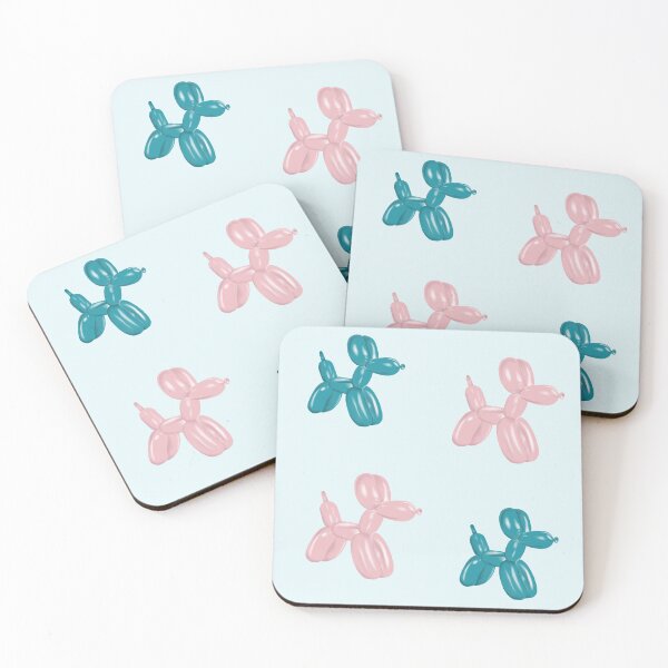 Item preview, Pink and Blue Balloon Dog Pattern designed and sold by PoppyseedStudios.