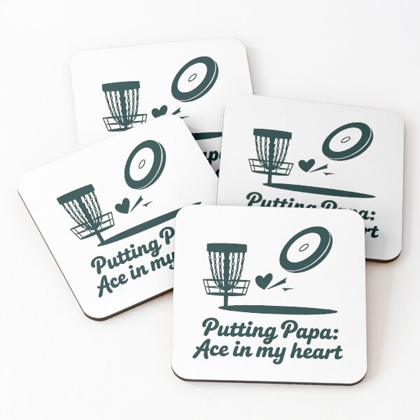 Item preview, Putting Papa: Ace in My Heart – Funny Disc Golf Dad Father's Day designed and sold by CuteDesignables.