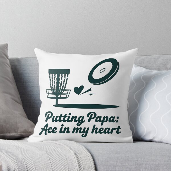 Item preview, Putting Papa: Ace in My Heart – Funny Disc Golf Dad Father's Day designed and sold by CuteDesignables.