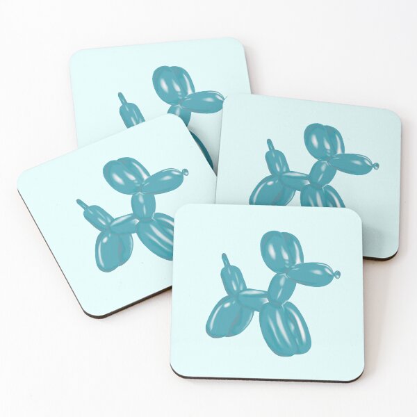 Item preview, Teal Blue Balloon Dog designed and sold by PoppyseedStudios.