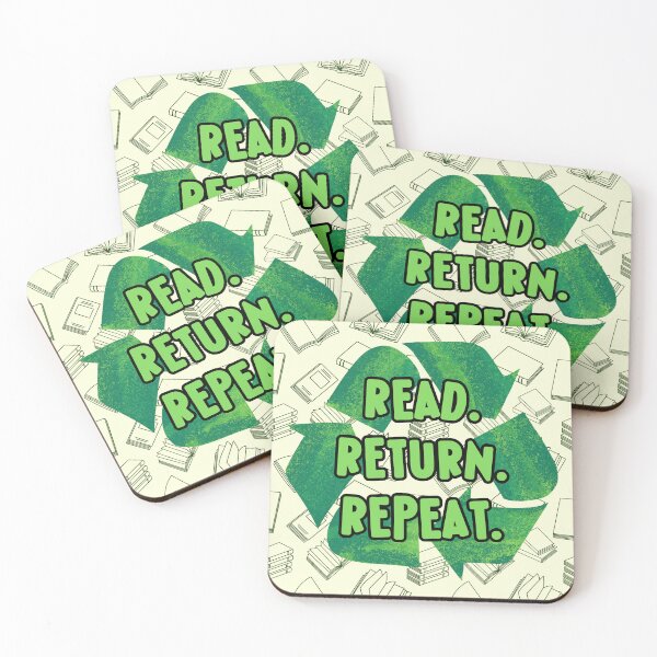 Item preview, Read return repeat - use your library! designed and sold by LibrarianLauren.