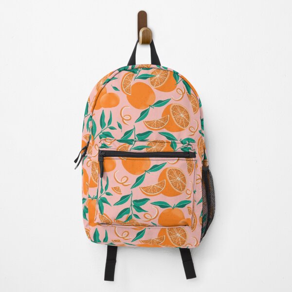 Item preview, Orange citrus summer on pink designed and sold by katerosestudios.