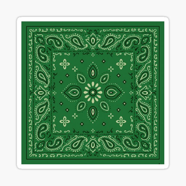 Item preview, Green bandana print  designed and sold by chilluminati.