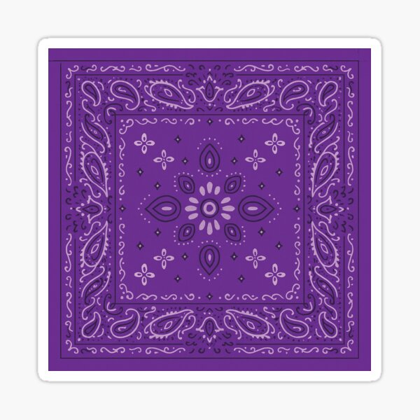Item preview, Purple bandana print  designed and sold by chilluminati.