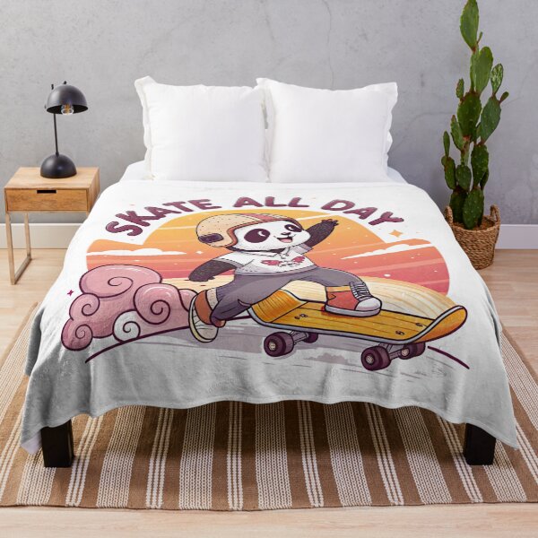 Item preview, Panda Skateboarding, Skate All Day, Skateboard designed and sold by Skateboard-Art.