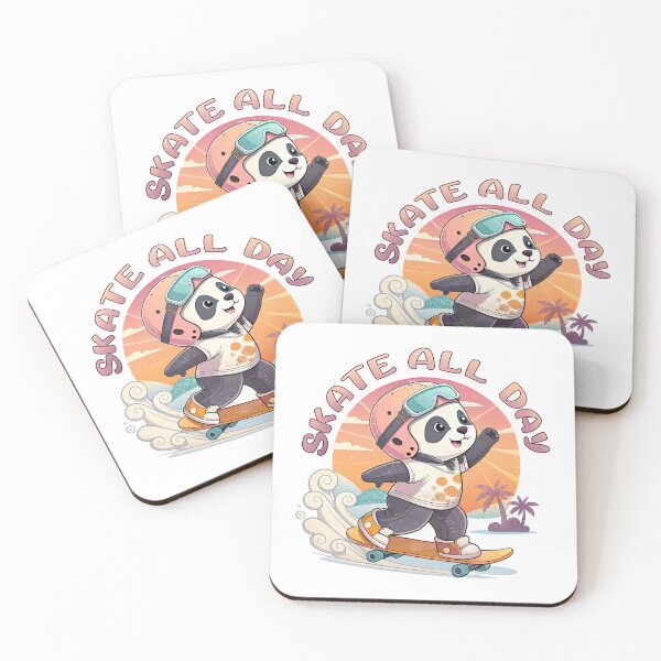 Item preview, Panda Skateboarding, Skate All Day, Skateboard designed and sold by Skateboard-Art.