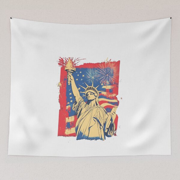 Item preview, Statue of Liberty – Fireworks Celebration designed and sold by Ragil-Studio.
