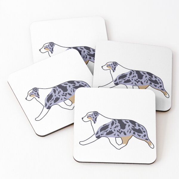 Item preview, Blue Merle Miniature American Shepherd // Australian Shepherd designed and sold by Fox Shadow.