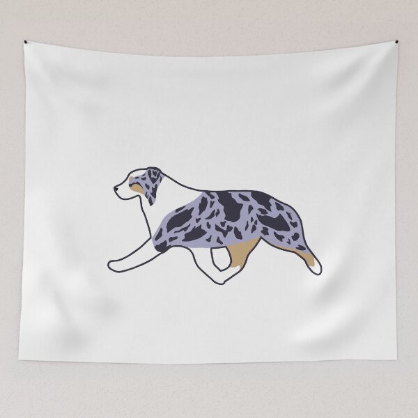 Item preview, Blue Merle Miniature American Shepherd // Australian Shepherd designed and sold by Fox Shadow.