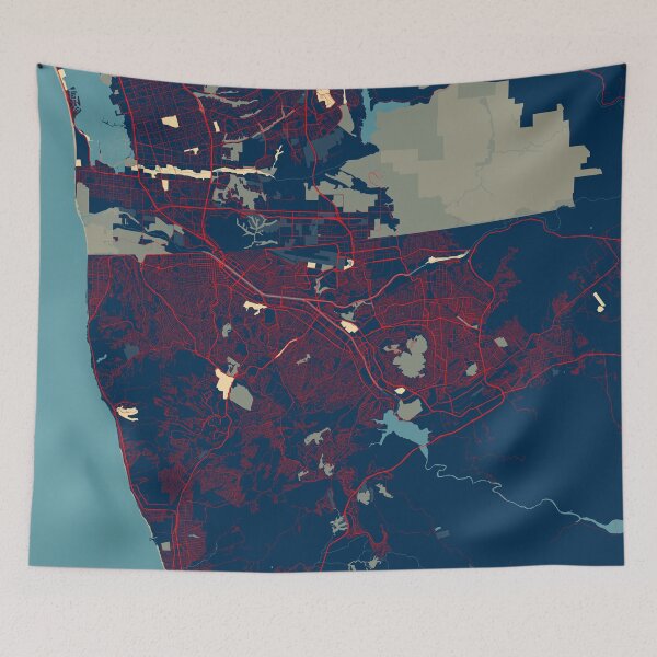 Item preview, Tijuana City Map of Mexico - Hope designed and sold by deMAP.