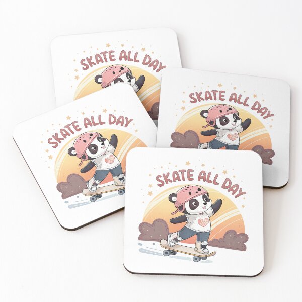 Item preview, Panda Skateboarding, Skate All Day, Skateboard designed and sold by Skateboard-Art.