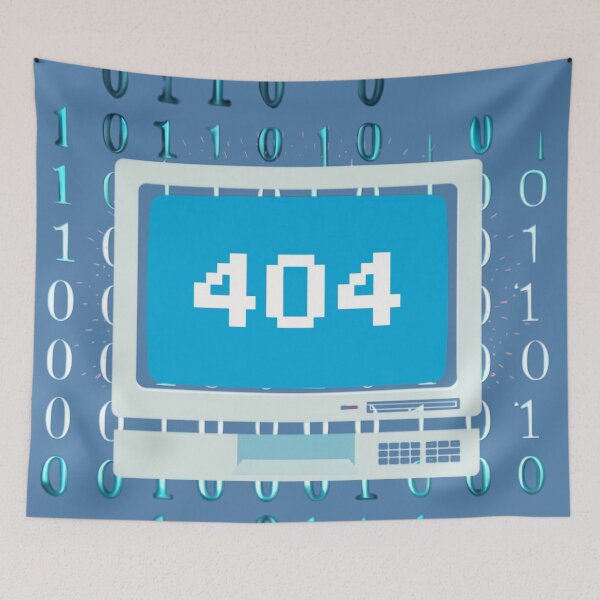 Item preview, Error 404 Retro Glitch – 90s Computer Pop-Up Chao designed and sold by CoolEnthusias.