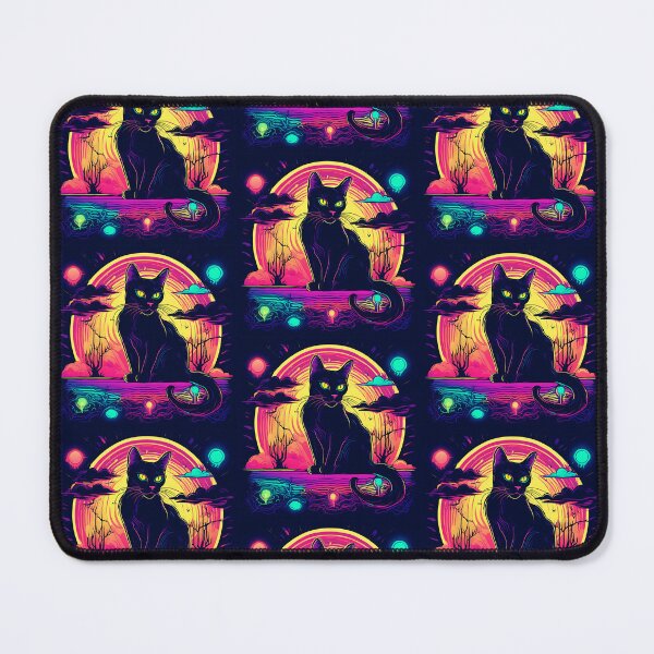 Item preview,  gothic neon Black cat Dreams witchy Halloween design 5 designed and sold by Liliths-Closet.