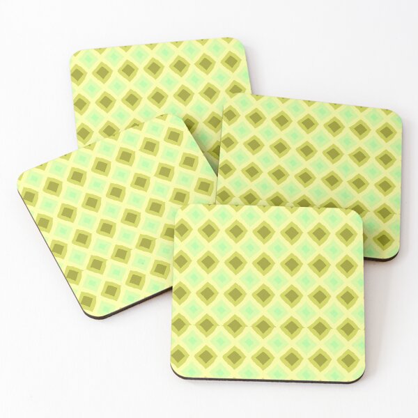 Item preview, Olive Mirage – Retro Diamond Tile Pattern designed and sold by ZederZederZeder.