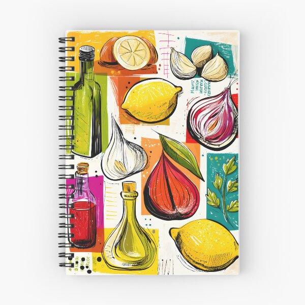 Item preview, Colorful Kitchen Symphony - A Vibrant Fusion of Ingredients and Abstract Art designed and sold by OlfactoART Studio.