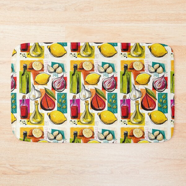 Item preview, Colorful Kitchen Symphony - A Vibrant Fusion of Ingredients and Abstract Art designed and sold by OlfactoART Studio.