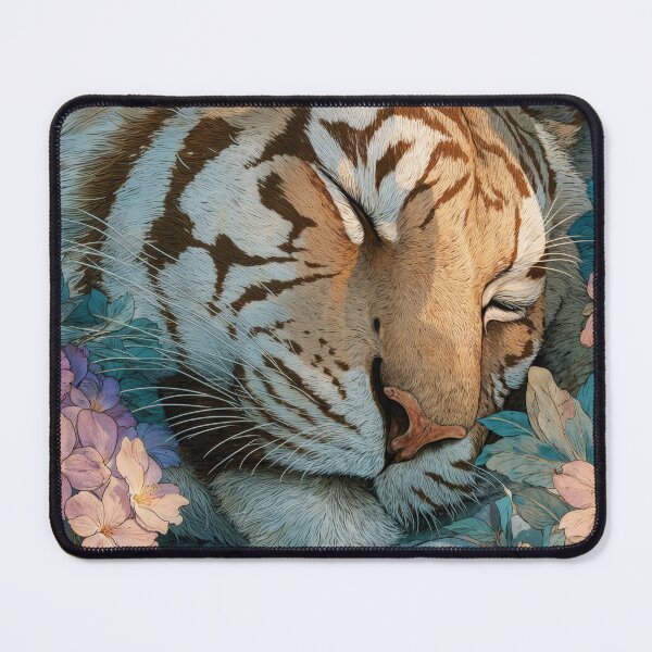 Item preview, Dreaming Tiger in a Blooming Cosmos designed and sold by AshiraCreations.