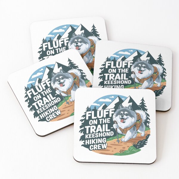 Item preview, Fluff on the Trail – Keeshond Hiking Crew | Funny Outdoorsy Dog Lover designed and sold by CuteDesignables.