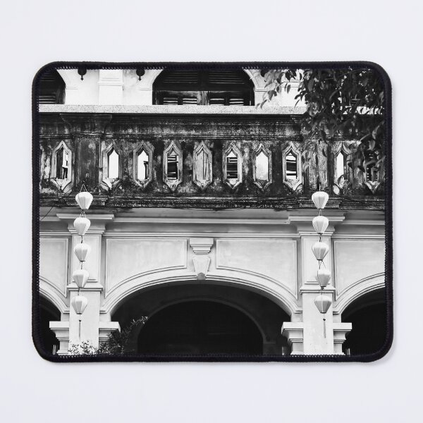 Item preview, Old facades of Hoi An in black and white designed and sold by franck380.