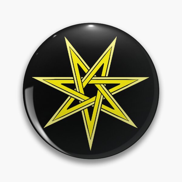 Item preview, 7 pointed yellow star designed and sold by The Artless Archer.