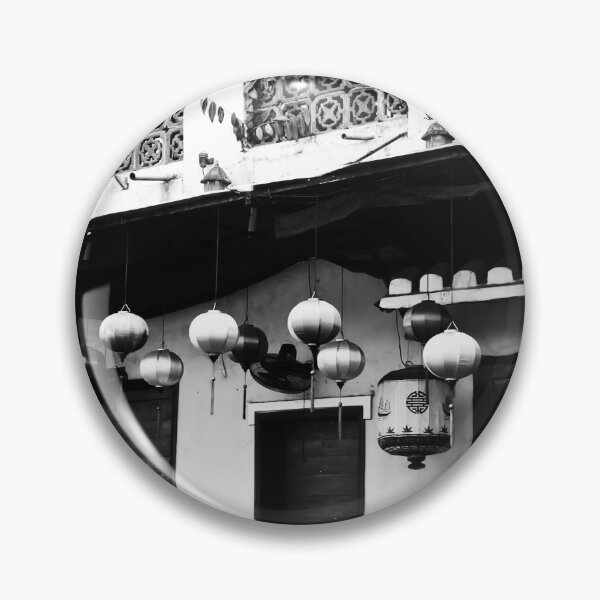 Item preview, Old facades of Hoi An in black and white designed and sold by franck380.