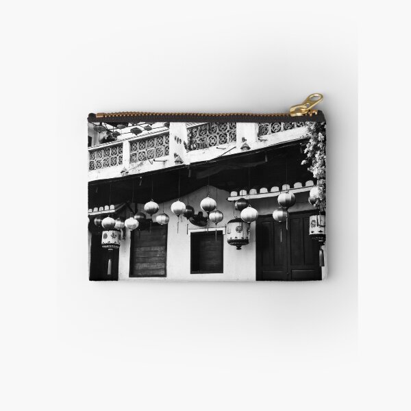 Item preview, Old facades of Hoi An in black and white designed and sold by franck380.
