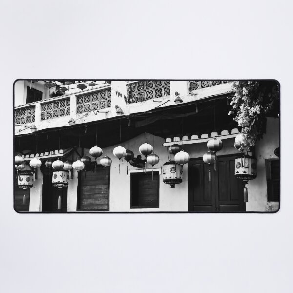 Item preview, Old facades of Hoi An in black and white designed and sold by franck380.