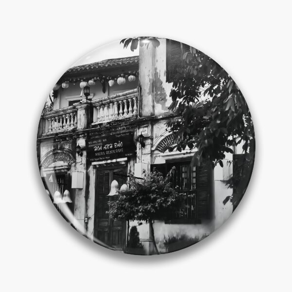 Item preview, Old facades of Hoi An in black and white designed and sold by franck380.