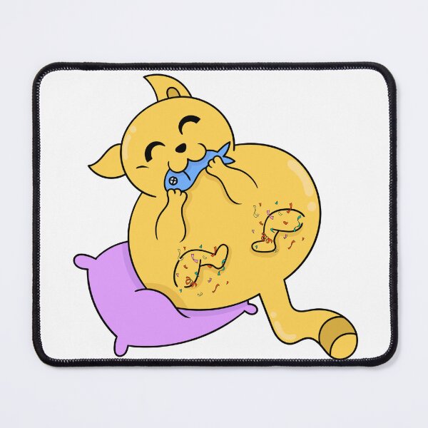 Item preview, yellowish cat eating fish classic tshirt designed and sold by anandsiva2703.