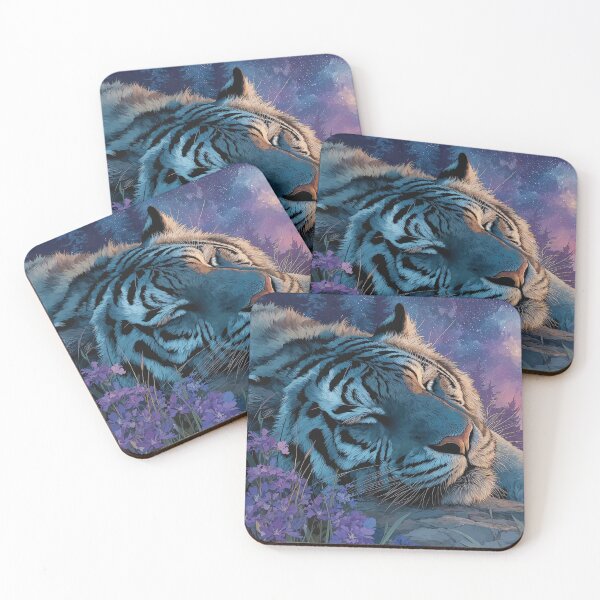 Item preview, Tiger Beneath the Lavender Nebula designed and sold by AshiraCreations.