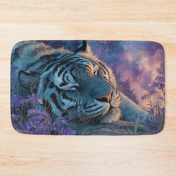 Item preview, Tiger Beneath the Lavender Nebula designed and sold by AshiraCreations.