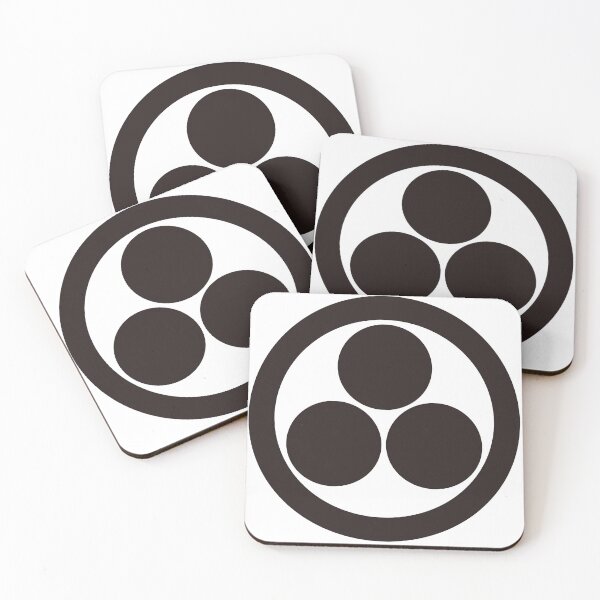 Item preview, Japanese Family Crest “Maru ni Mitsuboshi” Kamon (Circle of Three Stars) | Minimalist Samurai Clan Emblem designed and sold by Wagara-Lab.