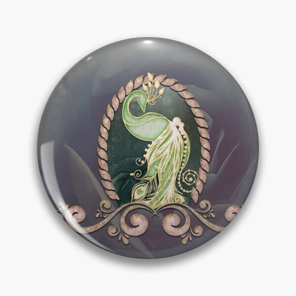 Item preview, A majestic peacock in gold and green designed and sold by nicky2342.