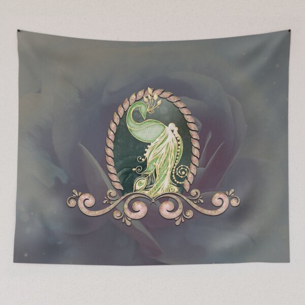 Item preview, A majestic peacock in gold and green designed and sold by nicky2342.