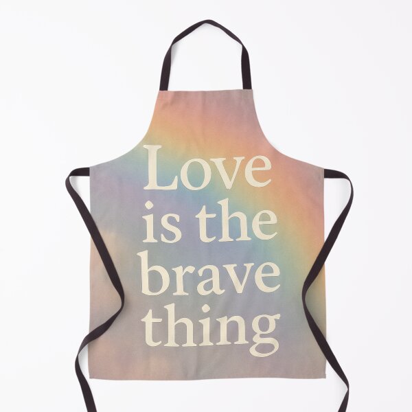 Item preview, Love Is the Brave Thing – Emotional Strength Quote Poster designed and sold by Neovibe Print.