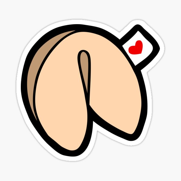 Fortune Cookies Pattern Sticker